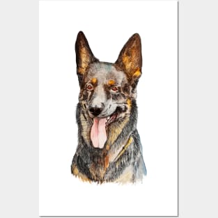 german shepherd Posters and Art